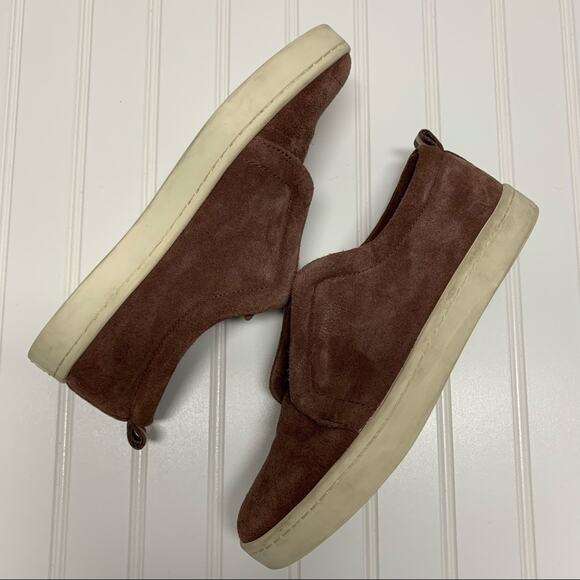 Splendid Suede Purple Deep Mauve Slip On Tennis Shoe Sz 8.5 - Picture 2 of 7